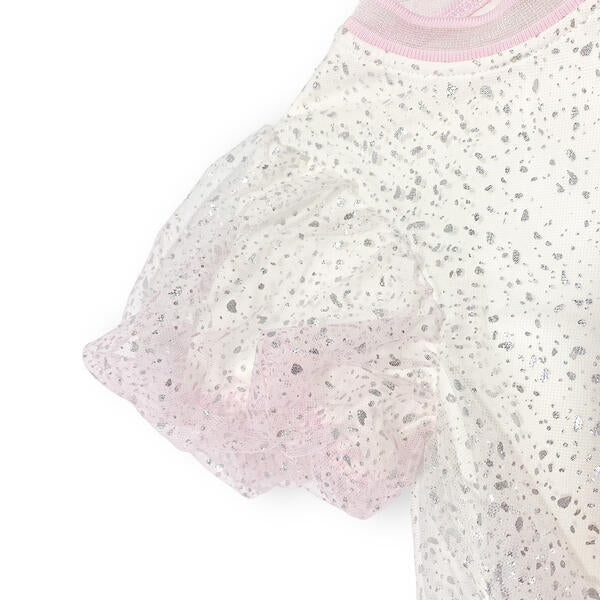 Ombre Foil Print Mesh Dress - doe a dear