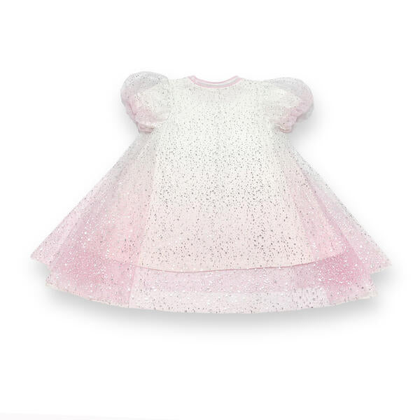 Ombre Foil Print Mesh Dress - doe a dear