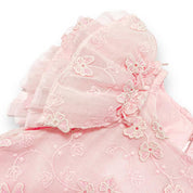 Puff Slvs Butterfly Cotton Dress - pink - doe a dear