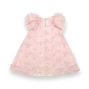 Puff Slvs Butterfly Cotton Dress - pink - doe a dear