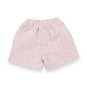Organza Trim Tweed Shorts - Pink - doe a dear