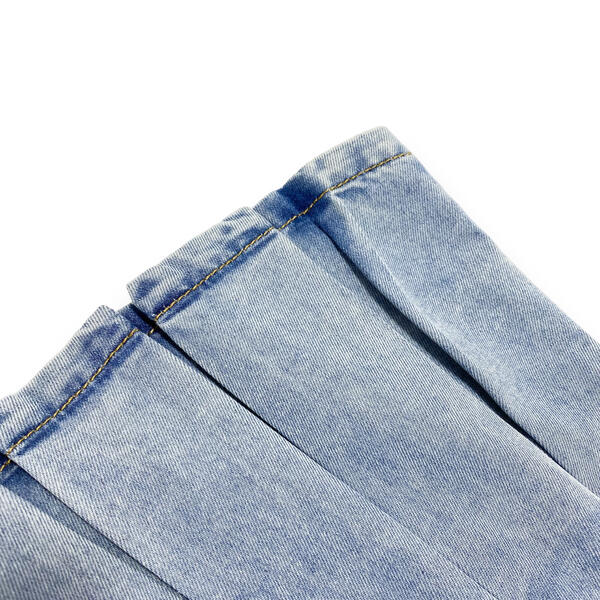 Embellished Denim Pleat Skort - doe a dear