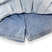 Embellished Denim Pleat Skort - doe a dear