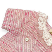 Short Slv Tweed Jacket - pink - doe a dear