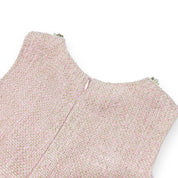 Sleeveless Tweed Tulle Dress - Pink - doe a dear