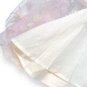 Moon & Star Embellished Mesh Dress - White - doe a dear