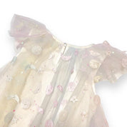 Moon & Star Embellished Mesh Dress - White - doe a dear
