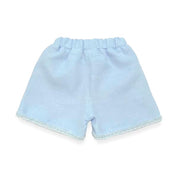 Novelty Button Tweed Shorts-blue - doe a dear