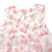 Mesh Layer Rose Dress - pink - doe a dear