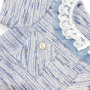 Short Slv Tweed Jacket - blue - doe a dear