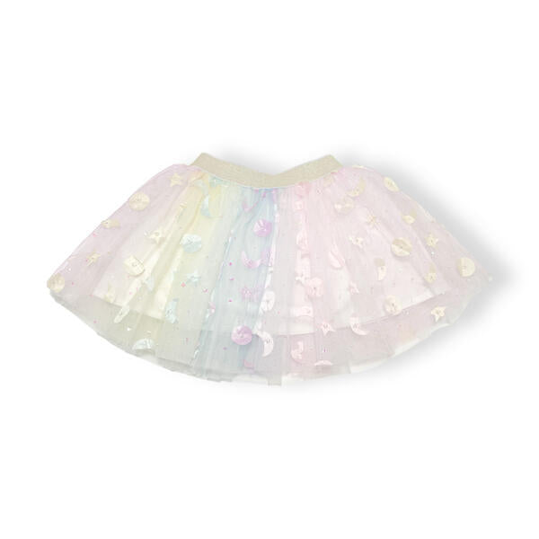 Moon & Star Embellished Tutu - white - doe a dear
