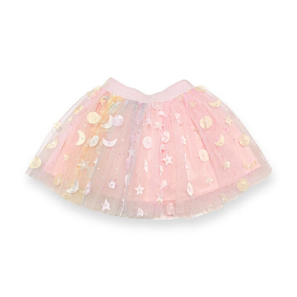 Moon & Star Embellished Tutu - pink - doe a dear