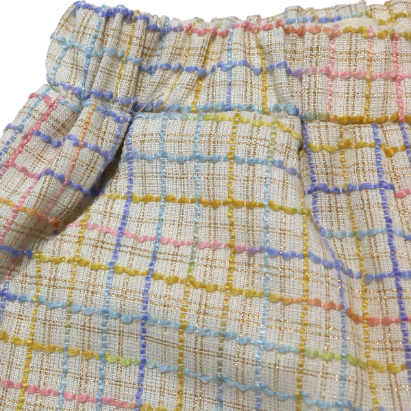 Plaid Tweed Shorts - Beige - doe a dear
