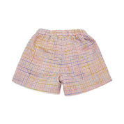 Plaid Tweed Shorts - Pink - doe a dear