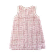 Pink Sequin Trim Tweed Dress - doe a dear