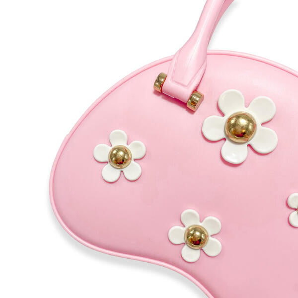 Pink Floral Jelly Purse