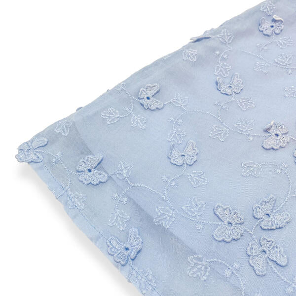 Puff Slvs Butterfly Cotton Dress - blue - doe a dear