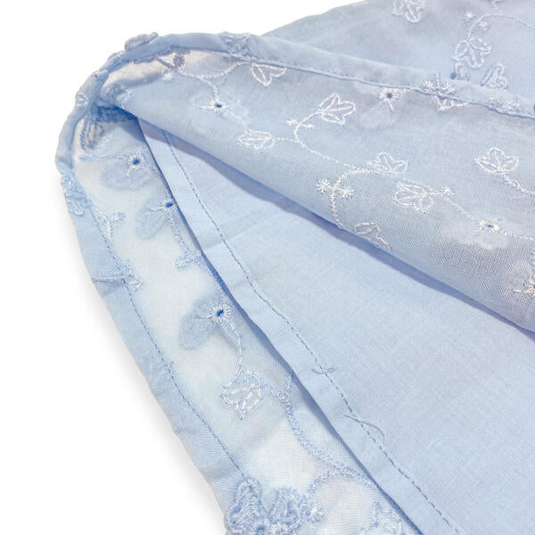 Puff Slvs Butterfly Cotton Dress - blue - doe a dear