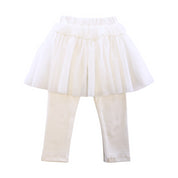 Pearl Trim Mesh Skeggings - White - doe a dear