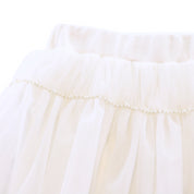 Pearl Trim Mesh Skeggings - White - doe a dear
