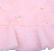 Pearl Accents Furry Vest