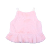 Pearl Accents Furry Vest - doe a dear