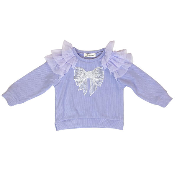 Purple Embellished Bowtie Top - doe a dear