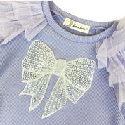 Purple Embellished Bowtie Top - doe a dear