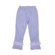 Purple Ruffle Trim Pants - doe a dear