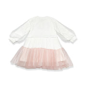 Pink Bowtie Mesh Layer Dress - doe a dear