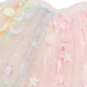 Moon & Star Embellished Tutu - pink - doe a dear