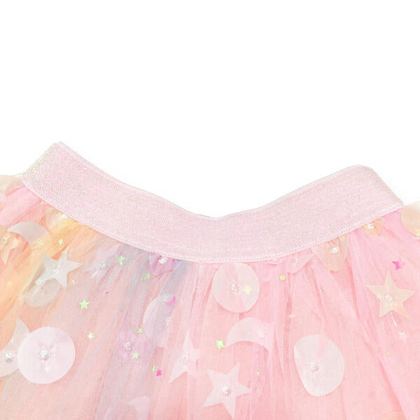 Moon & Star Embellished Tutu - pink - doe a dear