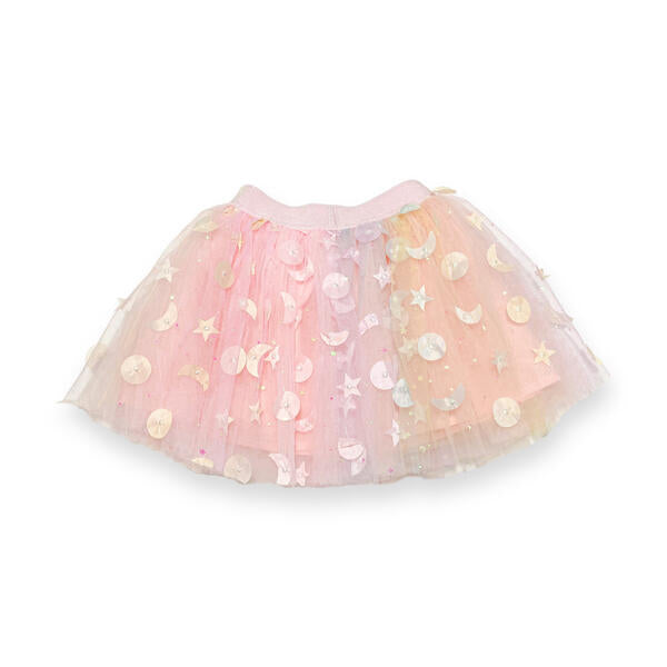 Moon & Star Embellished Tutu - pink - doe a dear