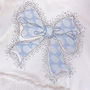 Blue Bowtie Mesh Layer Dress - doe a dear