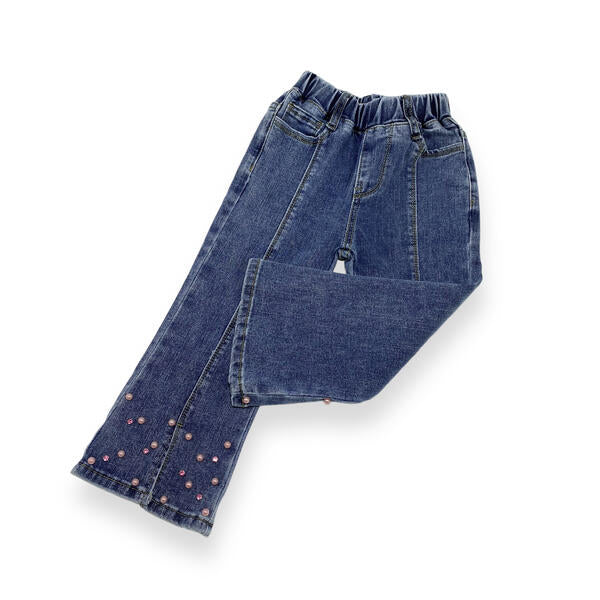 Embellished Flare Jeans - Denim - doe a dear