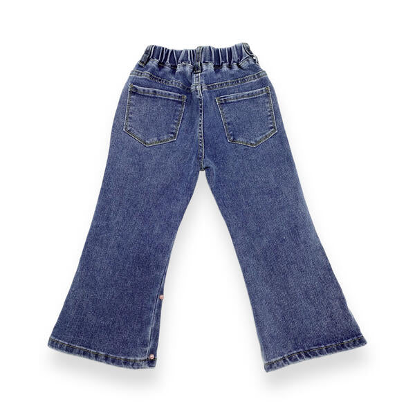 Embellished Flare Jeans - Denim - doe a dear