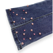 Embellished Flare Jeans - Denim - doe a dear