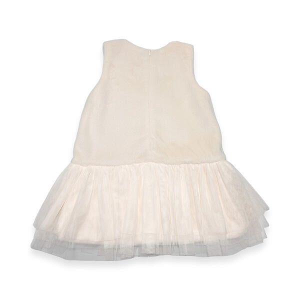 Embellished Ivory Fur Dress - doe a dear