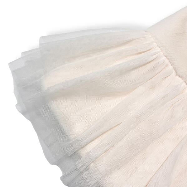 Embellished Ivory Fur Dress - doe a dear