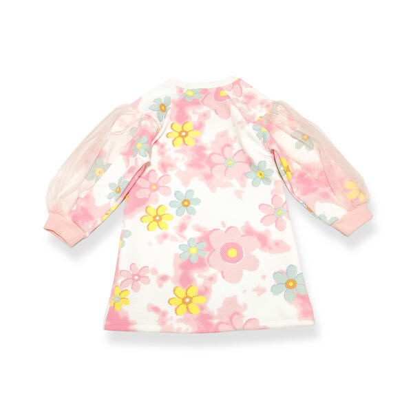 Floral Cloud Dye Sweater Dress - doe a dear