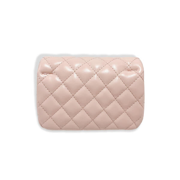 Pink Pearl Closure Quilted Purse - doe a dear