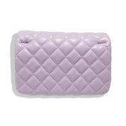Purple Pearl Closure Quilted Purse - doe a dear