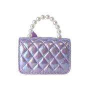 Purple Mermaid Shiny Quilted Purse - doe a dear