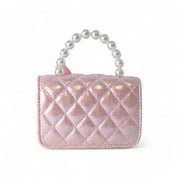Pink Mermaid Shiny Quilted Purse - doe a dear