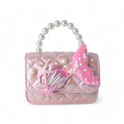 Pink Mermaid Shiny Quilted Purse - doe a dear