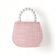 Pink Bowtie Tweed Purse - doe a dear