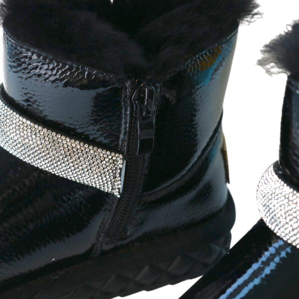 Bling Bling Strap Boot Black - doe a dear
