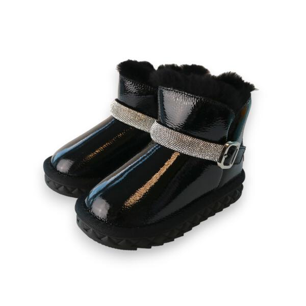 Bling Bling Strap Boot Black - doe a dear