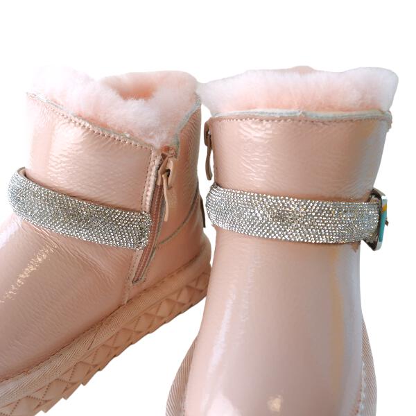 Bling Bling Strap Boot Pink - doe a dear