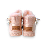 Pink Pearl Charm Quilted Boot - doe a dear